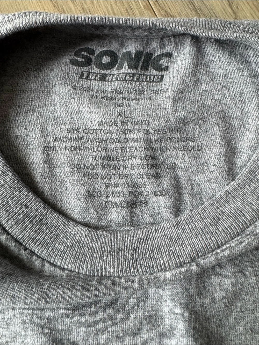 Sonic the Hedgehog Grey Kids Graphic Tee